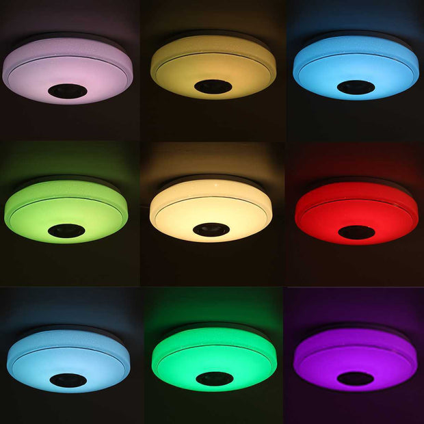 Tuya Wifi Smart Ceiling Light Led Colorful App Remote Control Bluetooth Lamps Alexa Google Home Cross-Border